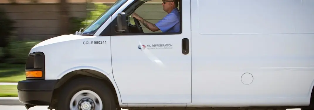 KIC Refrigeration service vehicle serving Spring Valley area